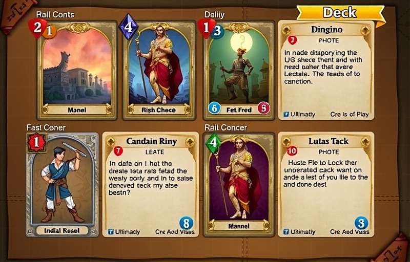 Card Clash India deck builder showing a balanced deck of Indian character cards